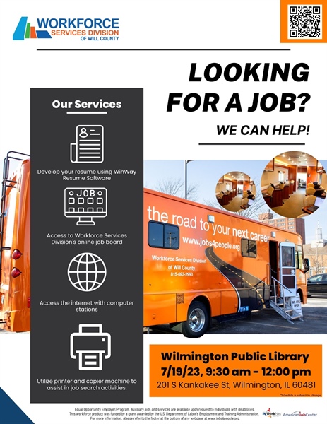 Mobile Workforce Center at the Wilmington Public Library