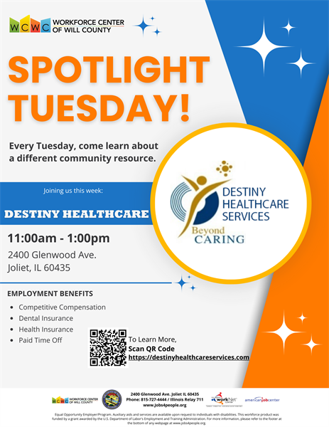 Spotlight Tuesday - Destiny Healthcare Services