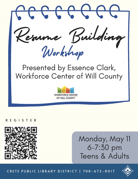 Resume Building Workshop - Crete Public Library