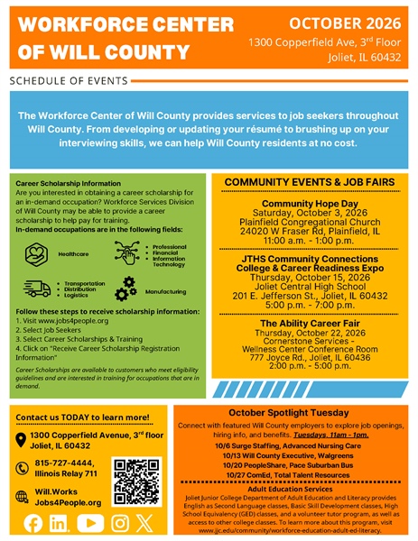 ⭐ October Spotlight Tuesday — Will County Executive & Walgreens